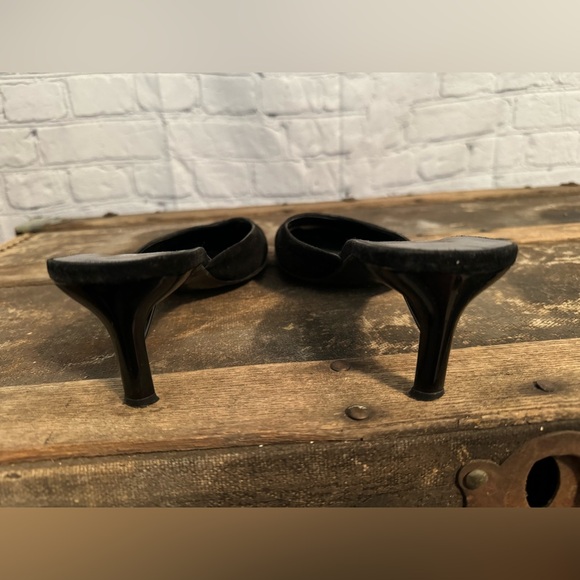 Prada Black Suede Mules - Picture 3 of 8
